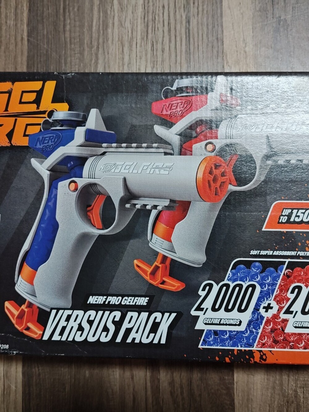 Nerf Pro GEL FIRE Versus Pack Includes 2 Blasters 4,000 Rounds + Safety Glasses